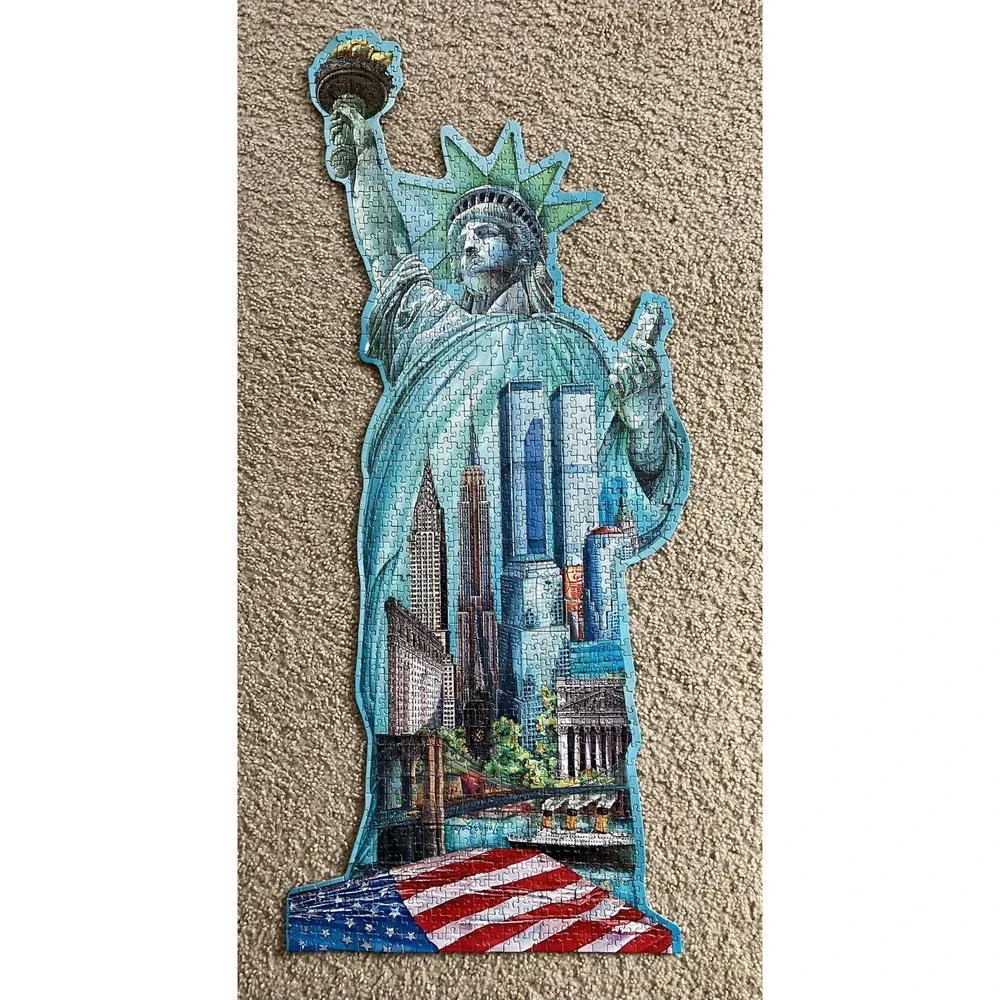 Statue of Liberty Shaped 1000 Piece Jigsaw‎ Puzzle Made in the USA
